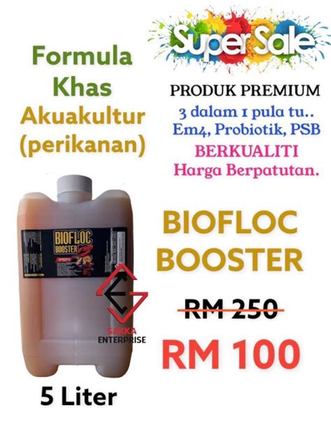 Biofloc Booster Liter Em Psb Probiotic Akuakultur Lobster