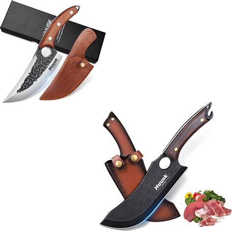 Amazon Huusk Upgraded Chef Knife Bundle With Black Meat Cleaver