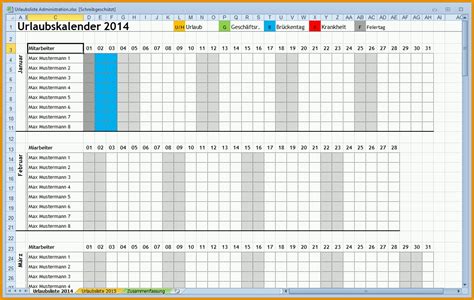 Spektakulär 10 Urlaubsplan Excel Vorlage Kostenlos Vorlagen Und Muster