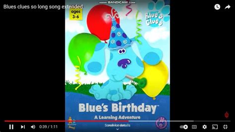 Blues Clues So Long Song Extended Instrumental Short Version Youtube