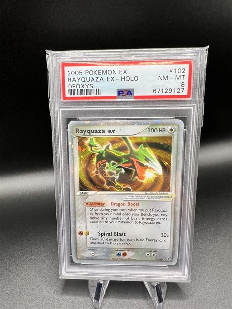 Psa Rayquaza Ex Ex Deoxys Holo Nm Mt Pokemon Card Values