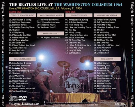 Beatles Magazine Bootlegs The Beatles Live At Washington Coliseum