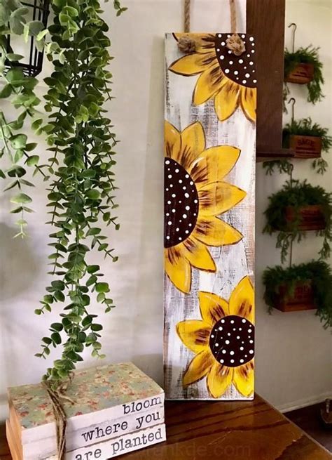 Pin De Katy En Girasoles Decoraci N De Girasol Cuadros Pintados En