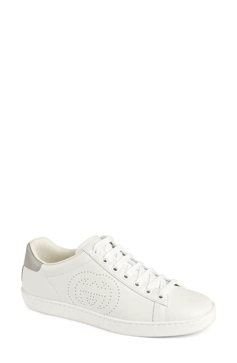 Gucci New Ace Perforated Logo Sneaker 690 Nordstrom Lookastic