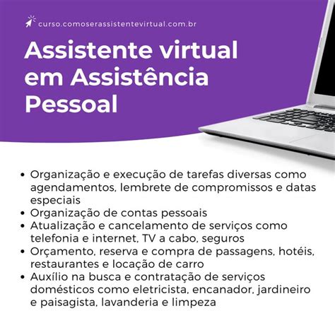 Atuar Como Assistente Pessoal Uma Das Atividades Que Podem Ser