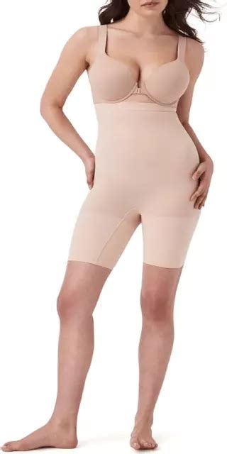 SPANX TUMMY CONTROL High Waisted Power Short Nude Size Large 17 20