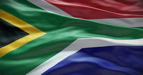 South Africa Country Flag Waving Background K Backdrop Animation