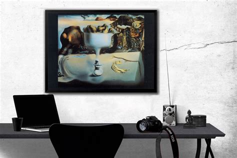 Salvador Dali Apparition Of Face And Fruit Dish On A Beach By Salvador