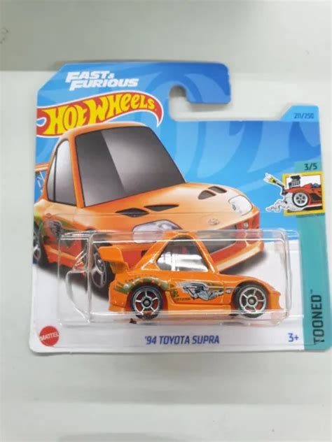 HOT WHEELS TOONED Toyota Supra Oconner Orange Paul Walker Fast And The