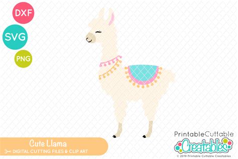 Cute Llama Svg 261142 Svgs Design Bundles