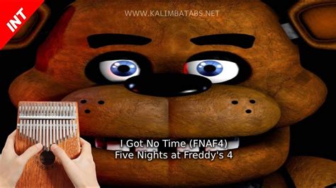 🧸i Got No Time Fnaf4 Five Nights At Freddys 4 Kalimba Tutorial