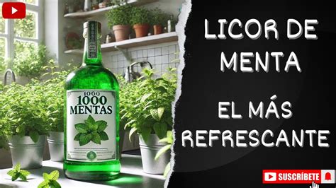 Receta De Licor De Menta Casero Youtube