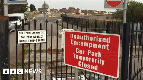 Barry Car Park Still Shut After Occupation By Travellers Bbc News