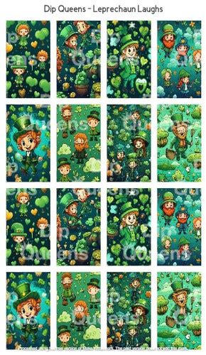 Leprechaun Laughs Waterslide Decals Dip Queens