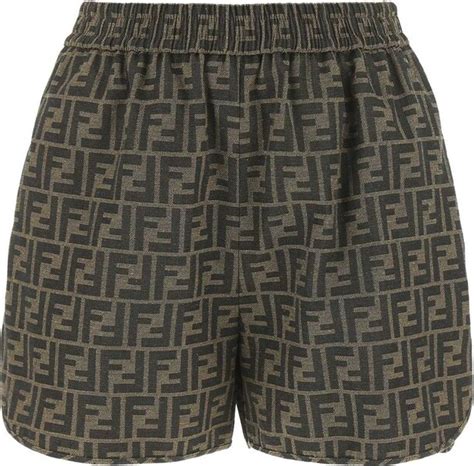 Fendi Ff Jacquard Shorts Shopstyle