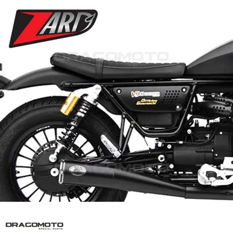 Moto Guzzi V Bobber Scarico Zard Slim Nero Rc Zg Ssr P