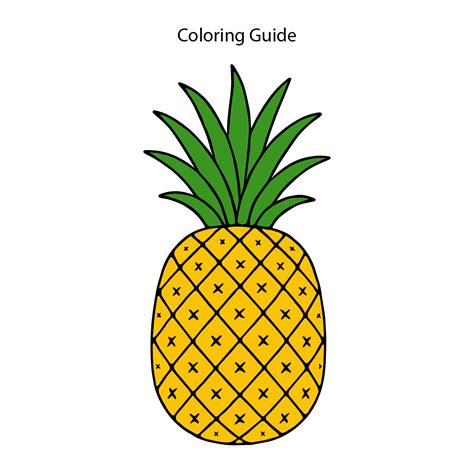 easy pineapple drawing easy  drawings