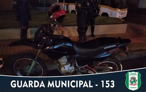 Homem é detido pela Guarda Municipal de posse de motocicleta furtada em