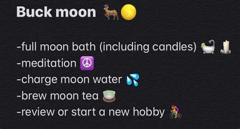 Buck Moon Ritual