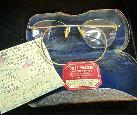 Antique Eyeglasses Rimless Eyeglasses Saddle Bridge J Gem