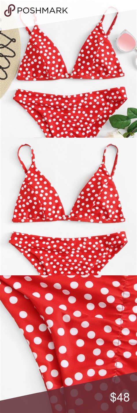 SOLD Polka Dot Bikini Red Polka Dot Bikinis