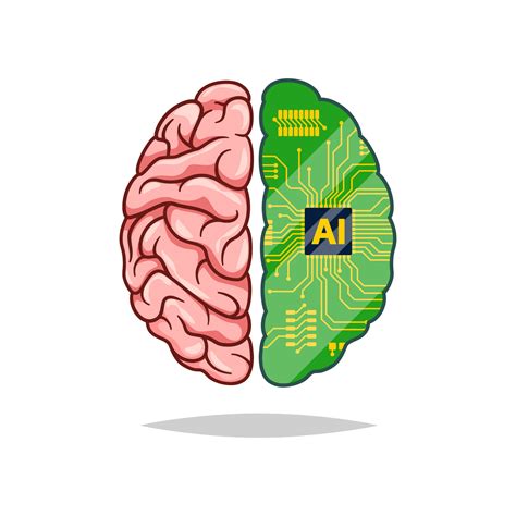 Human brain with ai chip vector 28568137 Vector Art at Vecteezy