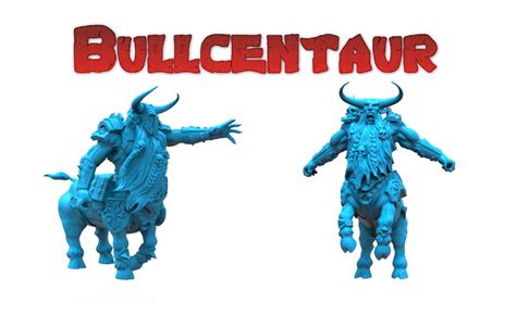 Bull Centaurs Chaos Dwarf Football Team Unpainted Miniatures 40mm/ 60mm ...