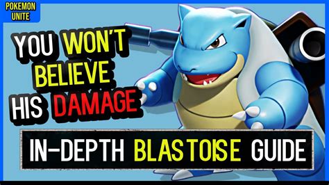 Pokemon Unite Blastoise Guide In Depth Dmg Per Second