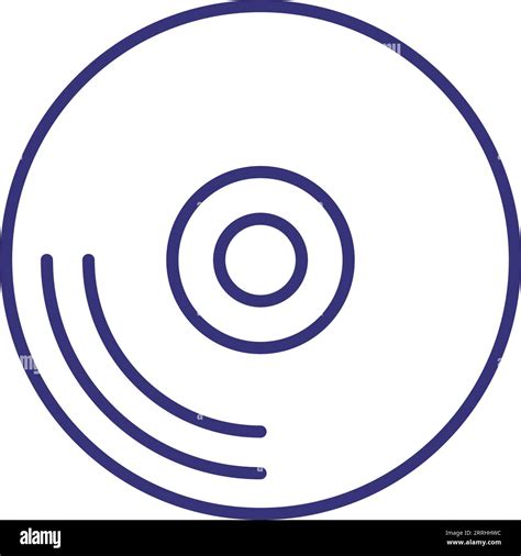 Vinyl Record Line Icon Stock Vector Image Art Alamy