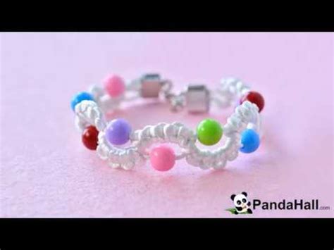 video 21. PandaHall Мастер-Класс - плести красивый браслет из ...