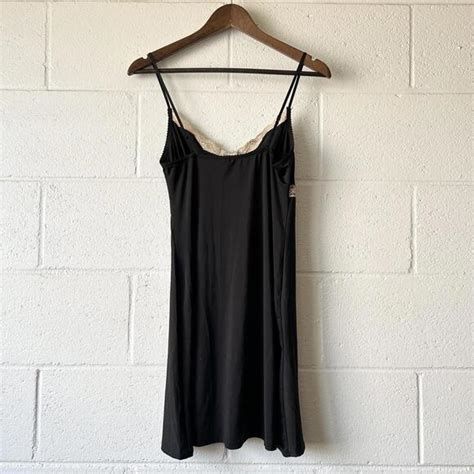 Marilyn Monroe Intimates Sleepwear Marilyn Monroe Intimates Bow Lace Trim Slip Lingerie