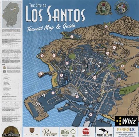 GTA Tourist Map Tourist Map, Tourist, Gta, 43% OFF