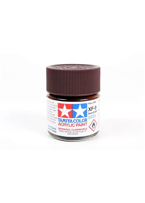 Tamiya 81309 - XF-9 - Hull Red - 23ml Acrylic - Hub Hobby