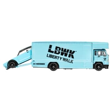 Hot Wheels Collector Ve Culo De Brinquedo Caminh O De Transporte Euro E Nissan Zx Twin