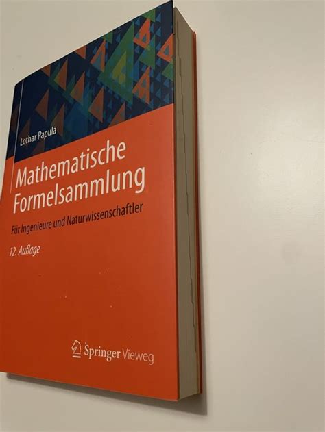 Mathematische Formelsammlung Papula Kaufen Auf Ricardo