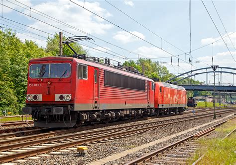 Die an die DB Cargo AG vermietete Railpool 155 013-6 (91 80 6155 013-6 ...