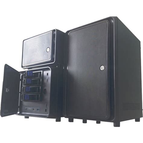 New Multi Disk Hot Plug NAS Black Qunhui Chassis DIY Network Storage Mini ITX Mute Fan Flex