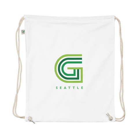 The Green Door Seattle Organic Drawstring Bag — The Green Door Seattle