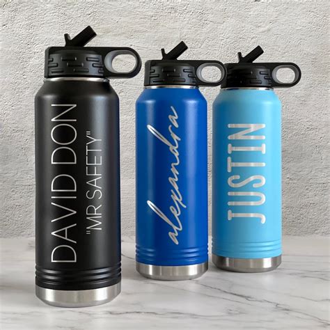 Personalized Water Bottles Custom Engraved Water Bottle - Etsy