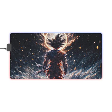 Anime Mousepad LED Gaming Mauspad Mit Goku Dragon Ball Design Gamer