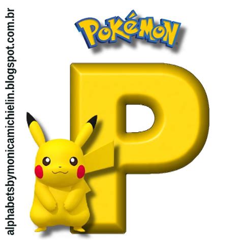 Alphabets By Monica Michielin Pokemon Alphabet Png Pikachu De