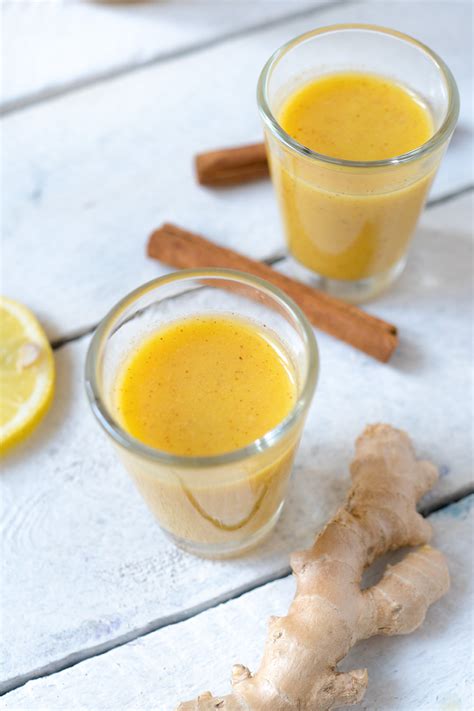 Ingwer Shot Mit Orangen Und Zimt Einfaches Und Gesundes Rezept