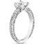 K White Gold Delicate Antique Scroll Diamond Ring With Delicate