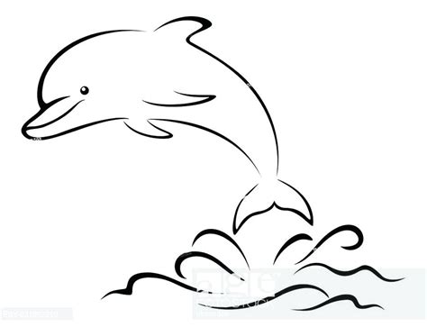 Dolphin Drawing | Free download on ClipArtMag