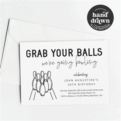 Adult Funny Bowling Party Invitation Zazzle