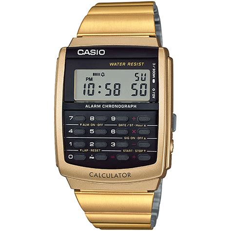 Casio Vintage Calculator Watch - Gold CA506G-9AVT - Halifax Watch Company