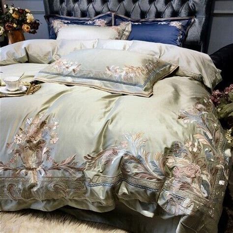 Luxury Royal Embroidery Egyptian Cotton Palace Bedding Set Duvet Cover