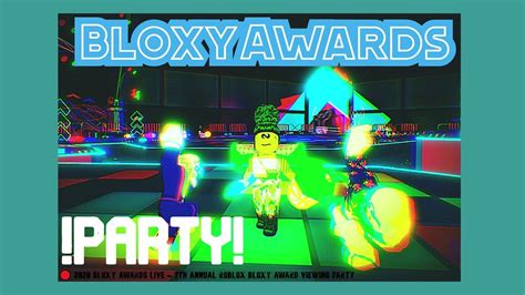 🔴 2020 Bloxy Awards 7th Annual Roblox Bloxy Award Viewing Party Youtube