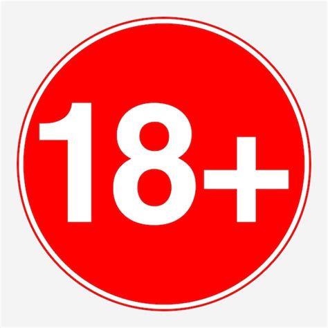 Premium Vector Age Registration Sign 18 Plus