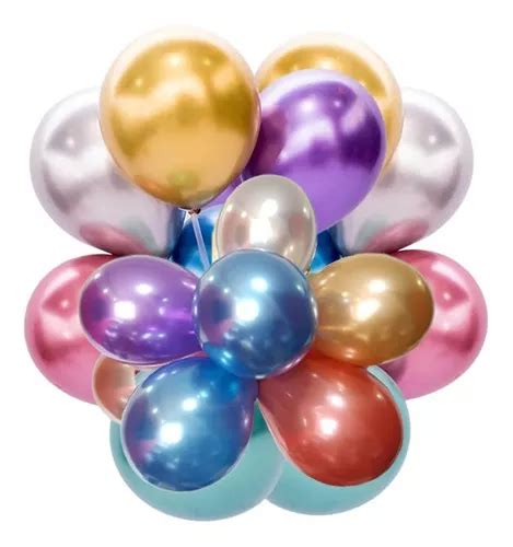 Globos látex Joy Metálica globos violeta 5 Colores 25 packs de 25